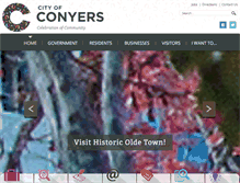 Tablet Screenshot of conyersga.com